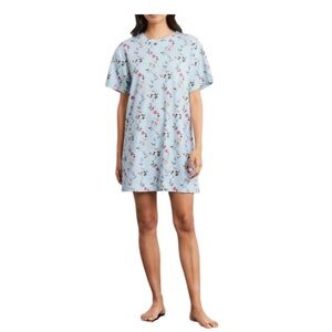 Hill House Theo Sleep Shirt in Pond Floral Small